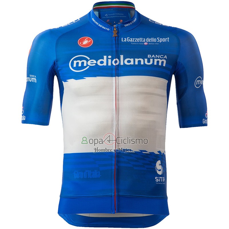 Giro d'Italia Ropa Ciclismo Culotte Corto 2023 Hombre Mangas Cortas Azul
